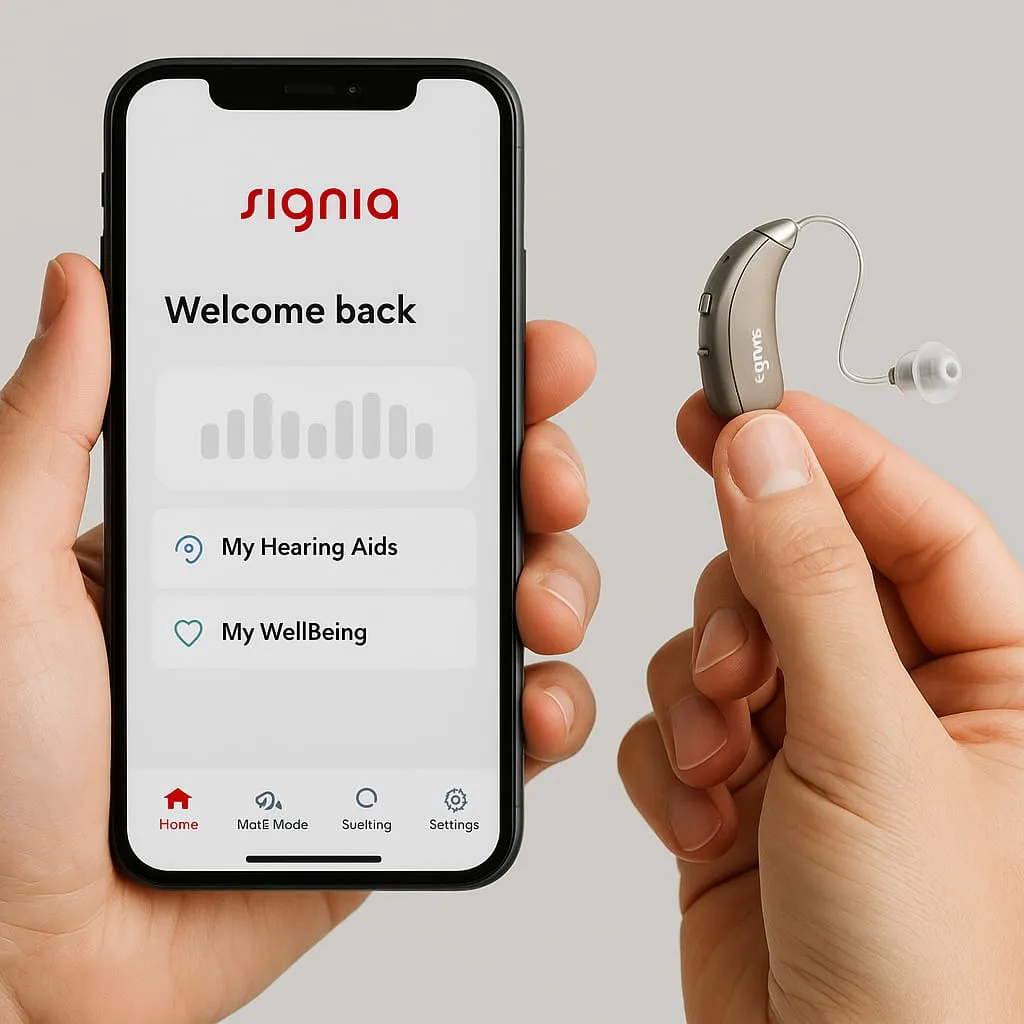 Signia Hearing Aid with Mobile App image4